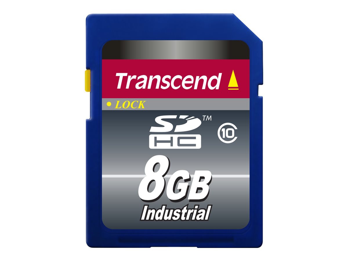 Transcend Industrial - flash memory card - 8 GB - SDHC