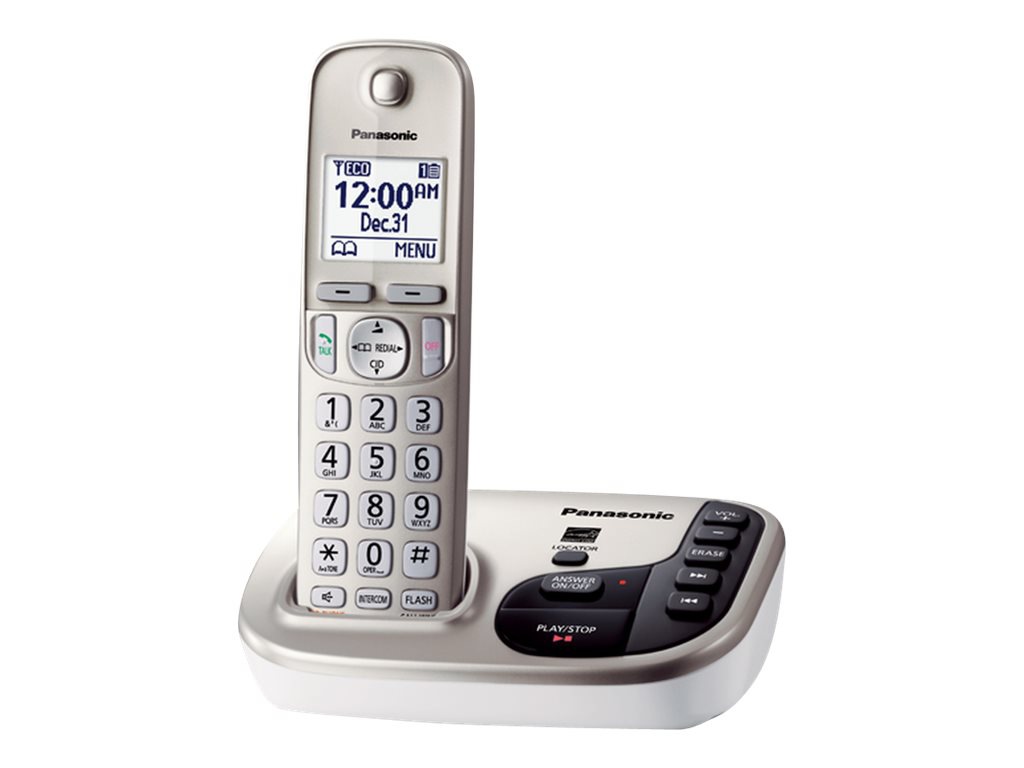 Panasonic KX-TGD220N - cordless phone - answering system with caller ID/call waiting