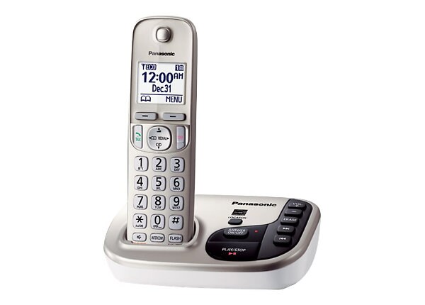 Panasonic KX-TGD220N - cordless phone - answering system with caller ID/call waiting