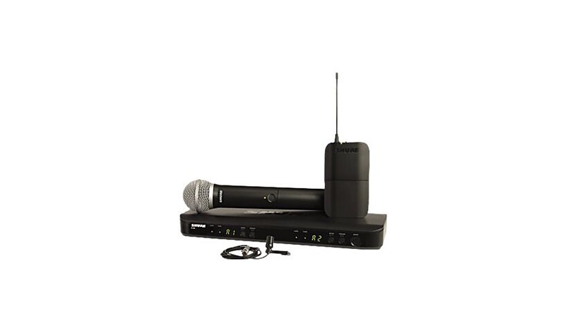 Shure BLX1288/CVL Dual Channel Combo Wireless System - wireless microphone
