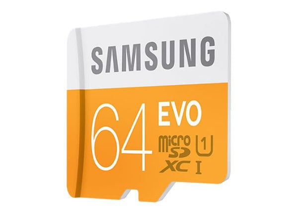 Samsung EVO MB-MP64DA - flash memory card - 64 GB - microSDXC UHS-I