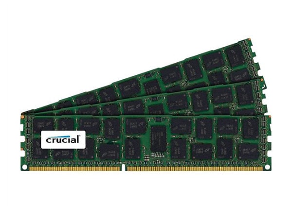 Crucial - DDR3 - 24 GB: 3 x 8 GB - DIMM 240-pin - registered