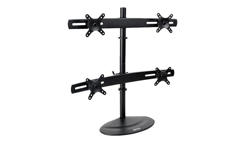 Tripp Lite Quad Display TV Desk Mount Monitor Stand Swivel Tilt 10" - 26"