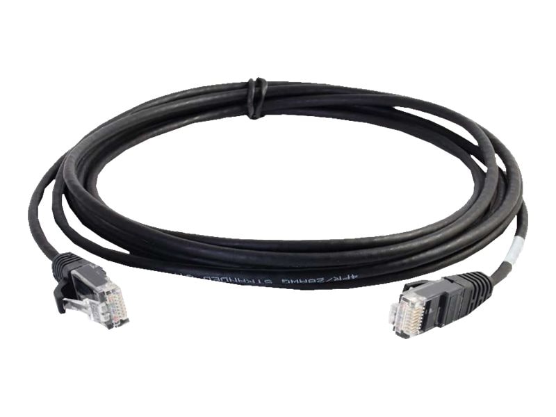C2G 10ft Cat6 Snagless Unshielded (UTP) Slim Ethernet Cable - Cat6 Network Patch Cable - PoE - Black