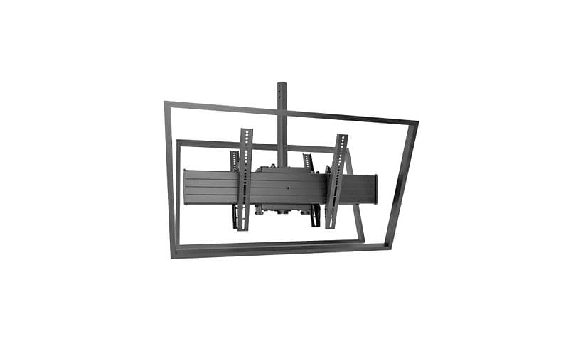 Chief Fusion X-Large Dual Display Ceiling TV Mount - For Displays 55-100" - Black