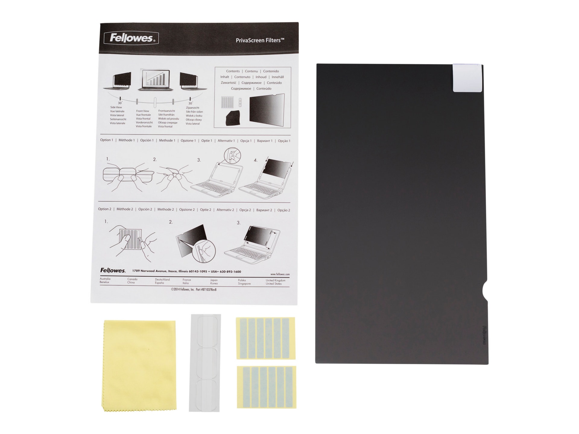 Fellowes PrivaScreen Blackout notebook privacy filter