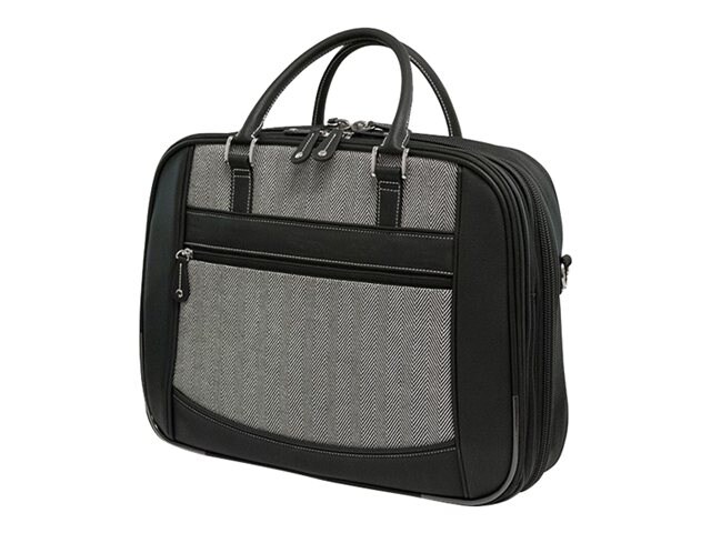 Mobile Edge ScanFast Herringbone Element Briefcase - notebook carrying case