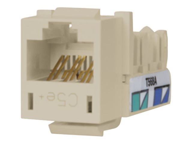 Hubbell Premise Wiring Xcelerator Modular CAT5e Jack, Off White (25-pack)