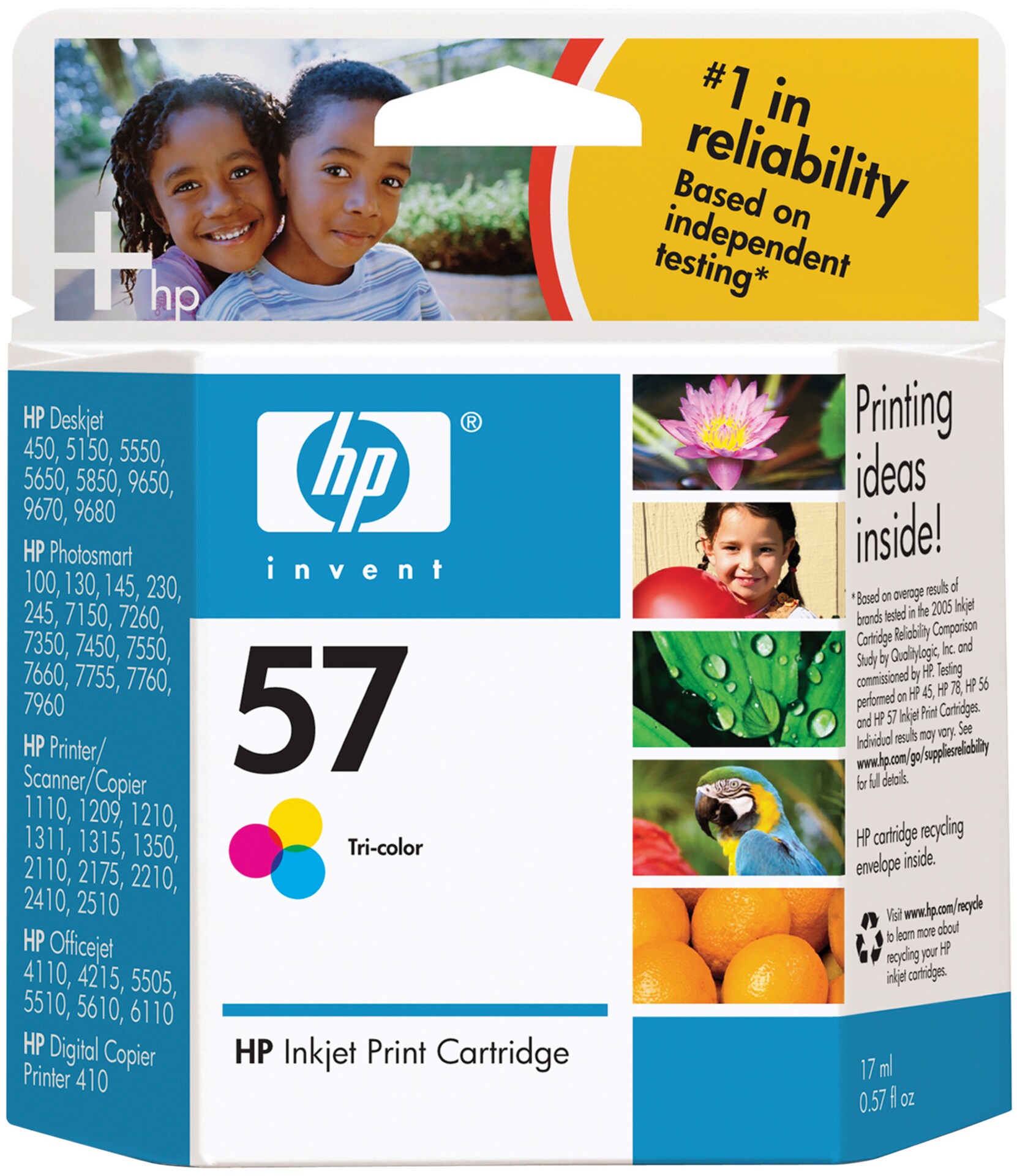 HP 57 Tri-Color Inkjet Print Cartridge
