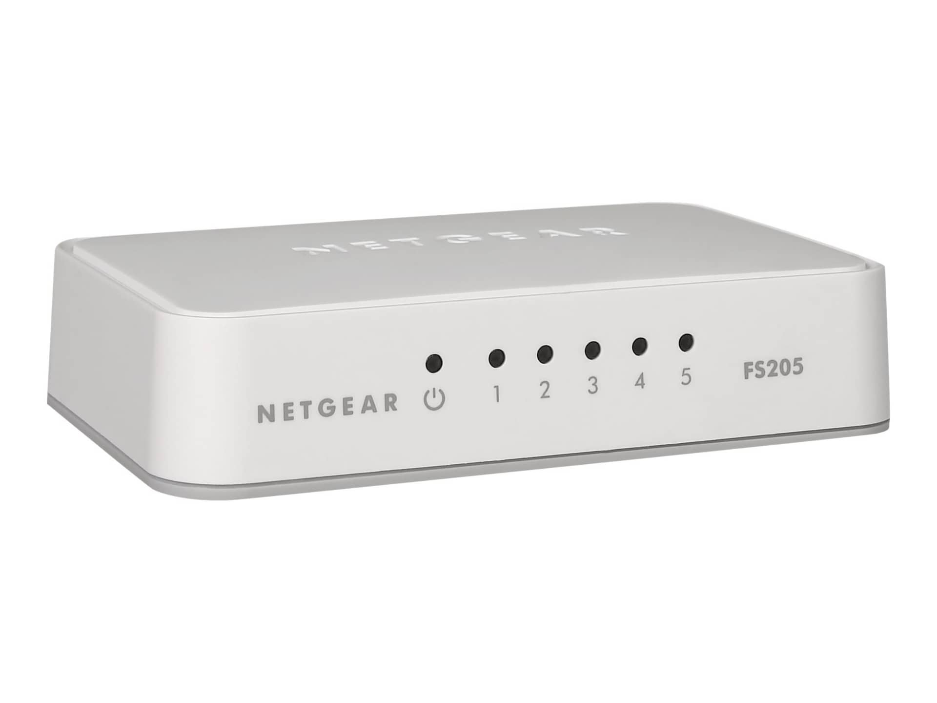 NETGEAR 5-Port Fast Ethernet Unmanaged Switch (FS205)