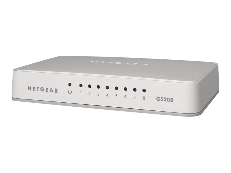 NETGEAR 8-Port Gigabit Ethernet Unmanaged Switch, Plug-and-Play (GS208)