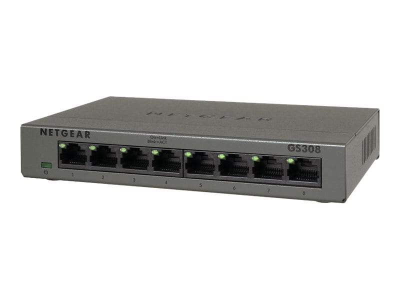 NETGEAR 8-Port Gigabit Ethernet Unmanaged Switch, Plug-and-Play (GS308)