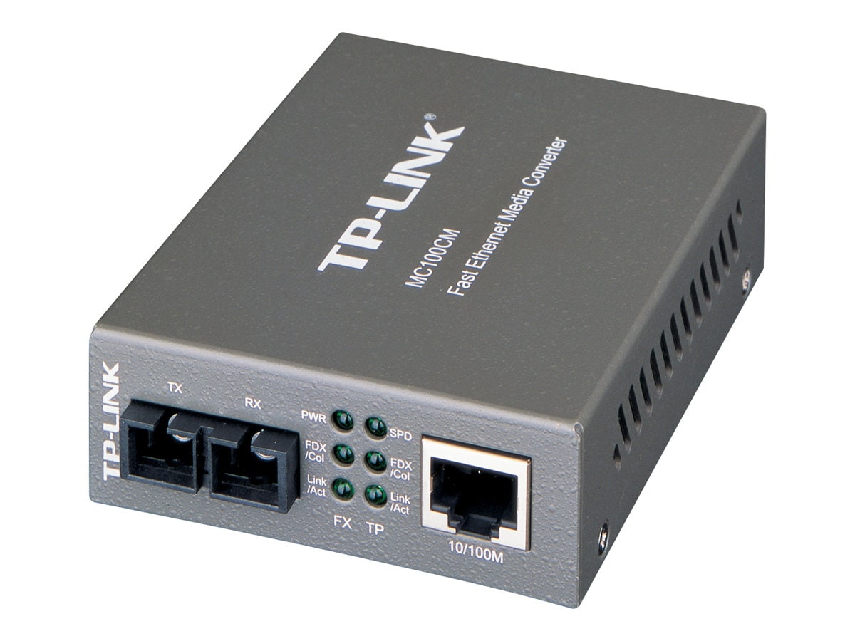 TP-LINK MC100CM - Fast Ethernet SFP to RJ45 Fiber Media Converter