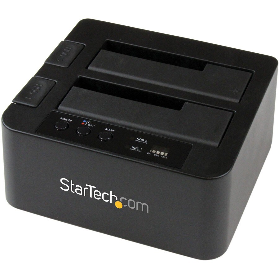 StarTech.com Dual Bay Hard Drive Duplicator Dock, 2-Bay Hard Drive Cloner