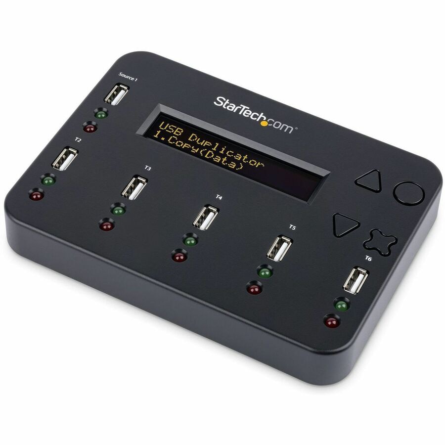 StarTech.com Standalone 1 to 5 USB Thumb Drive Duplicator/Eraser, Multiple USB Flash Drive Copier/Cloner,