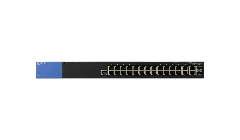 Linksys Business LGS528 - switch - 28 ports - managed - rack-mountable
