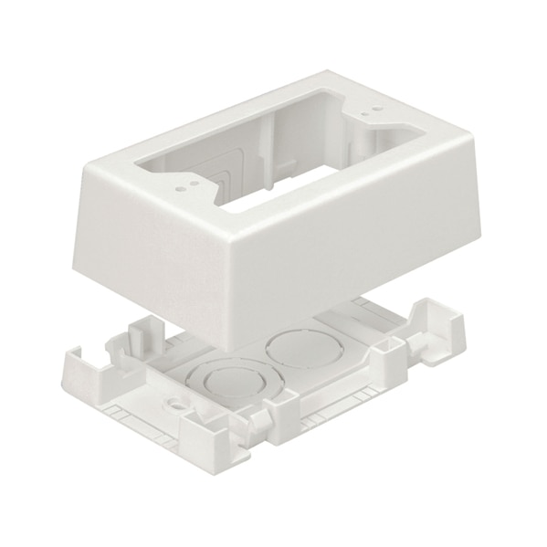 Panduit Surface Raceway Low Voltage Junction Box, White