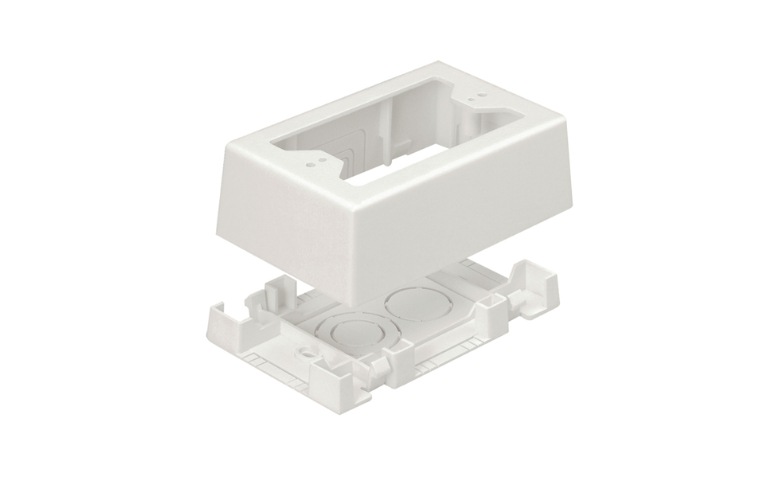 Panduit Surface Raceway Low Voltage Junction Box, White