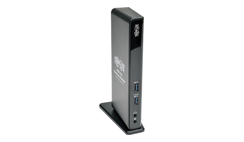 Tripp Lite USB 3.0 Laptop Dual Head Dock Station HDMI DVI Video Audio USB RJ45 Ethernet - docking station - USB - DVI,