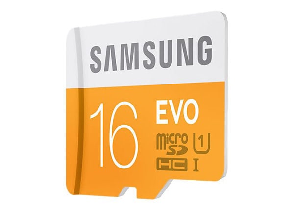 Samsung EVO MB-MP16D - flash memory card - 16 GB - microSDHC UHS-I