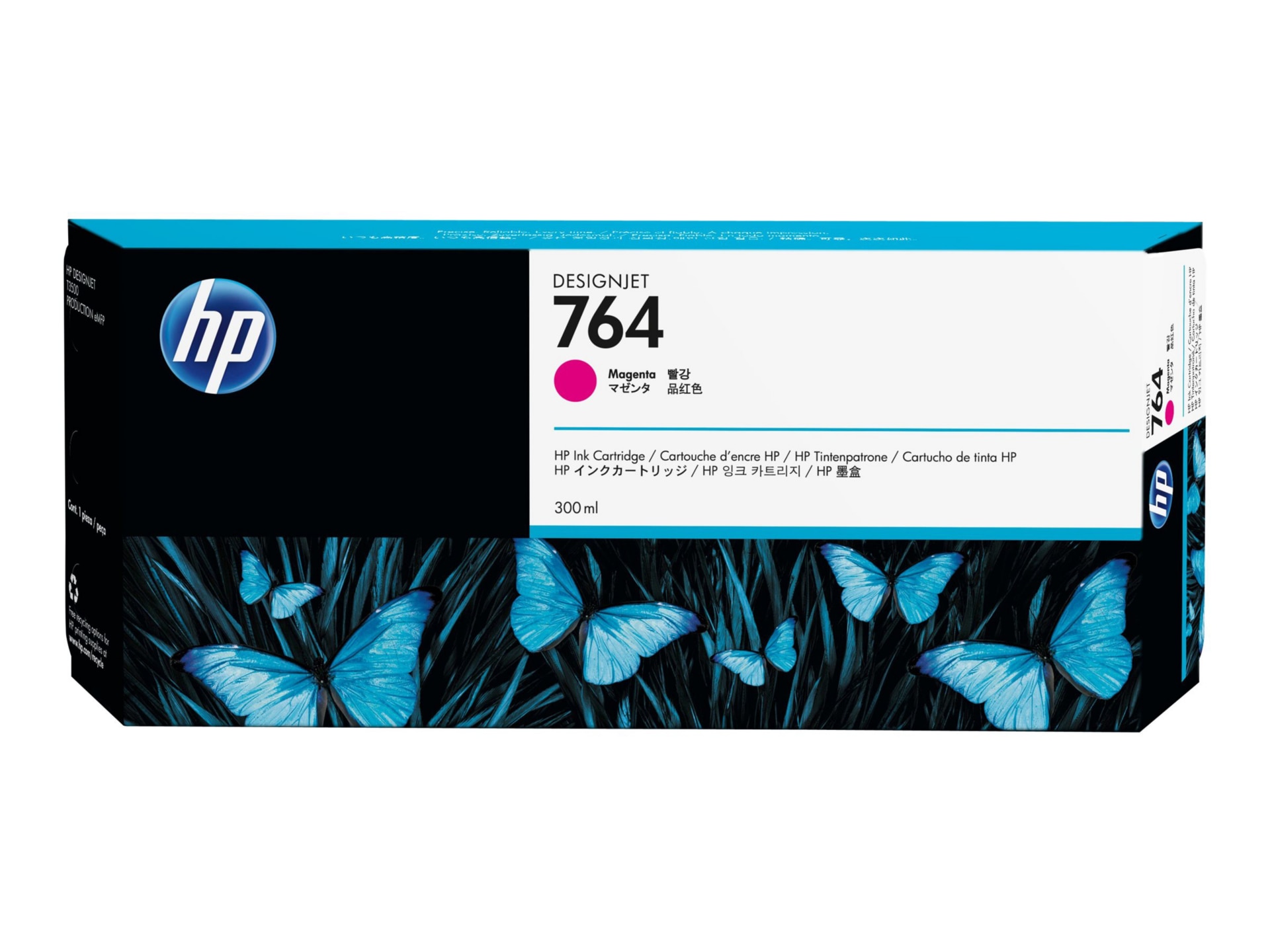 HP 764 Original Ink Cartridge - Single Pack - Magenta - 1 Each