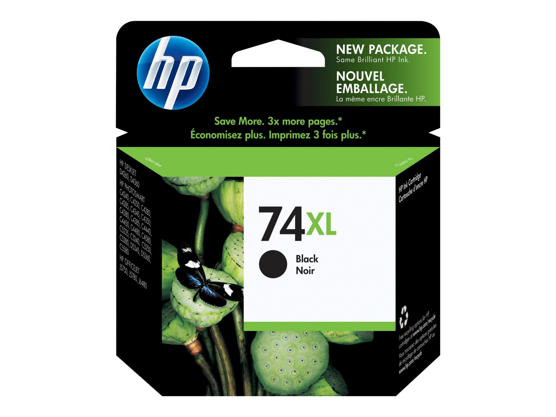 HP 74XL - High Yield - black - original - ink cartridge