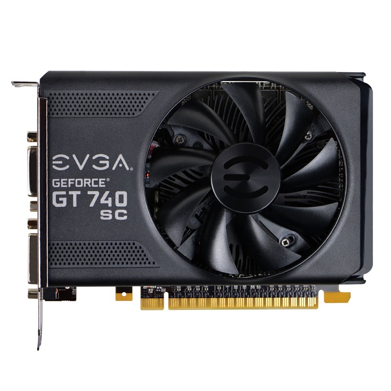 EVGA GeForce GT 740 SuperClocked graphics card - GF GT 740 - 4 GB