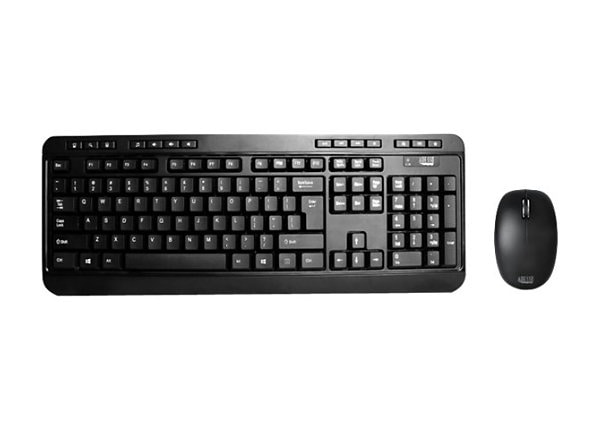 Adesso Wireless Desktop Keyboard & Mouse Combo WKB-1300UB - keyboard and mouse set - US
