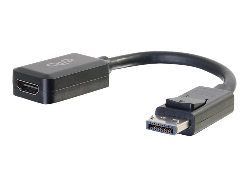 hellige Tålmodighed indkomst C2G 8in DisplayPort to HDMI Adapter - DP Male to 4K HDMI Female - M/F -  White - 54322 - Audio & Video Cables - CDW.com
