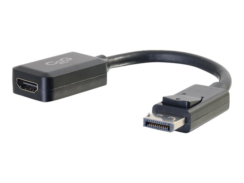 C2G 8in DisplayPort to HDMI Adapter - DP to HDMI Adapter - 1080p - Black - M/F