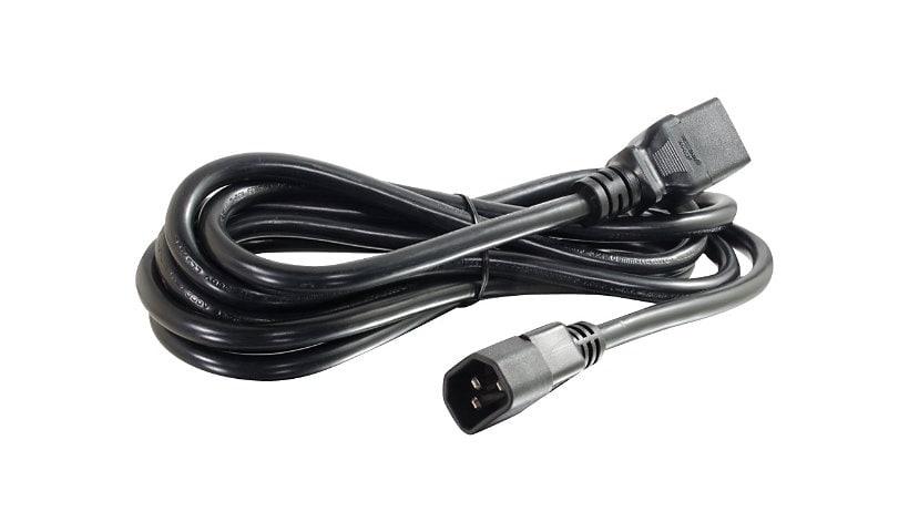 C2G 3ft 14AWG 250 Volt Power Cord (IEC C14 to IEC320 C19) - power cable - IEC 60320 C14 to IEC 60320 C19 - 3 ft