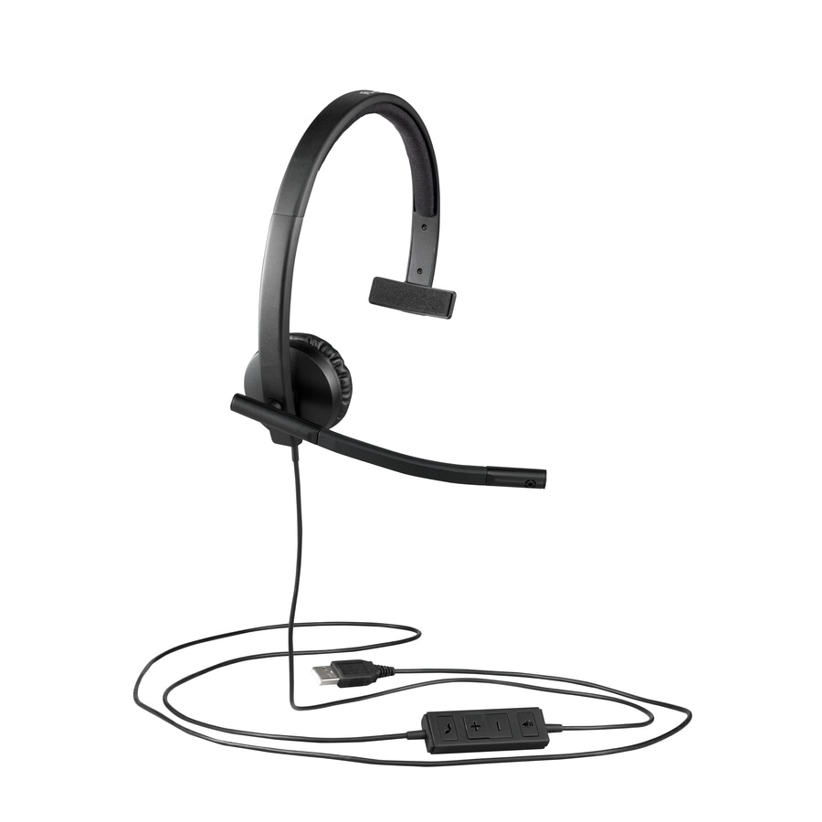 Thumbnail 4 of 11 for Logitech H570e - Mono Wired Headset - USB-A - Noise-Canceling Mic - UC Version - Black