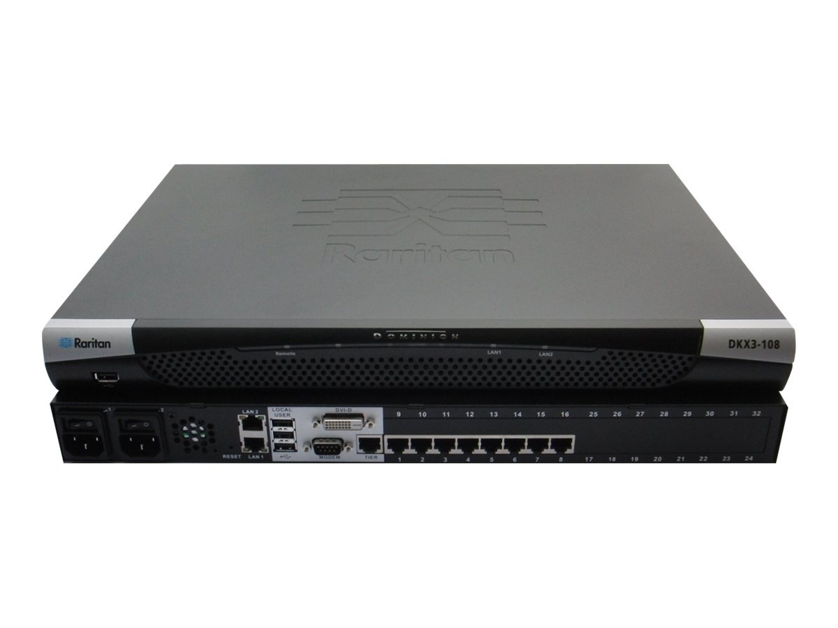 Raritan Dominion DKX3-108 - KVM switch - 8 ports - rack-mountable