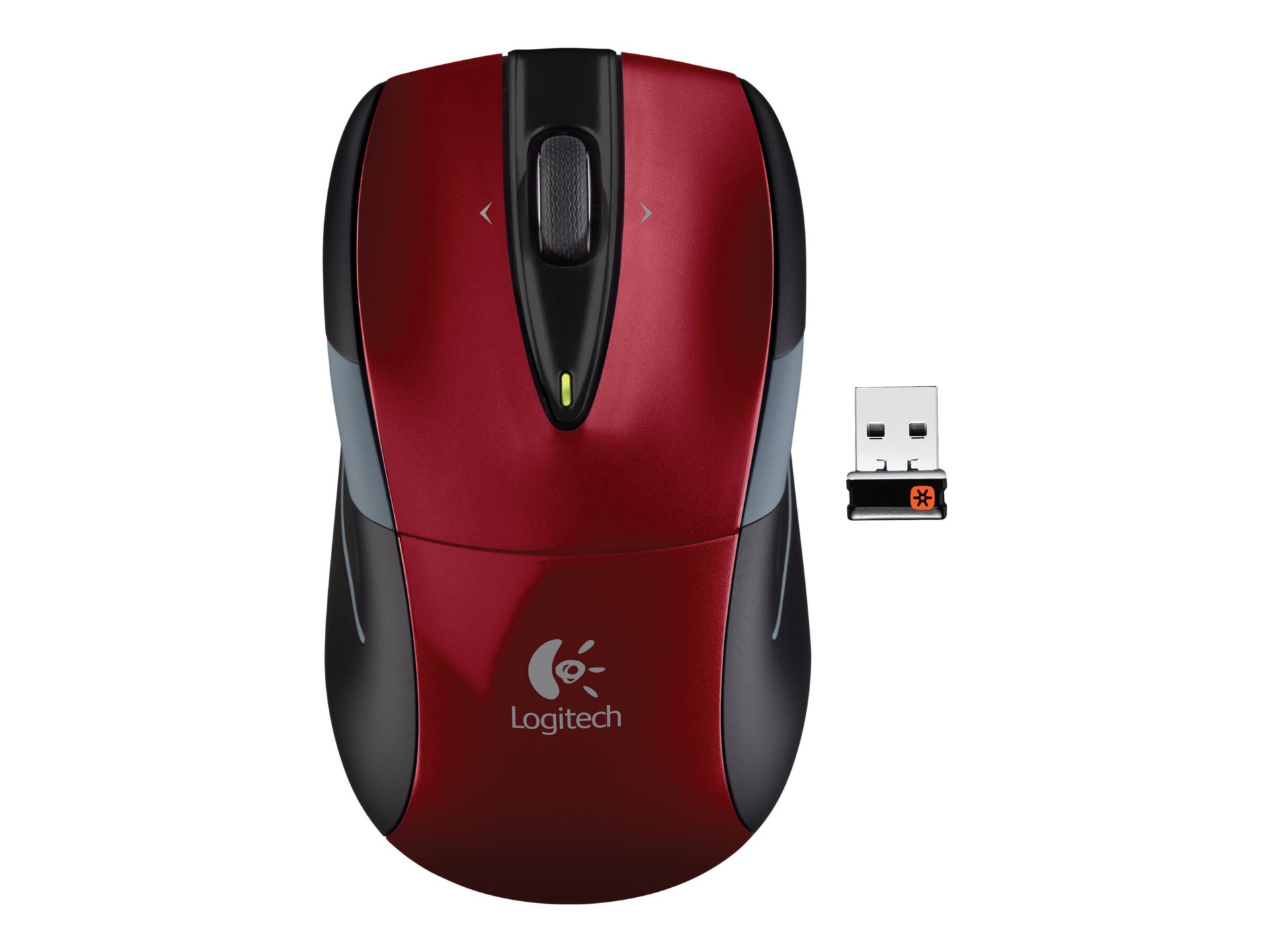 Logitech M525 - mouse - 2.4 GHz - red