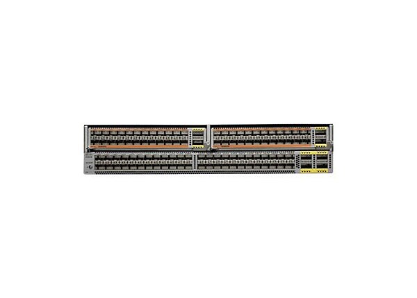 Cisco Nexus 56128P - switch - 48 ports - managed - rack-mountable - with 6x Cisco Nexus 2248TP-E GE Fabric Extender