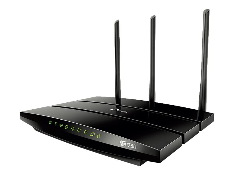 TP-LINK Archer C7 AC1750 Dual Band Wireless AC Gigabit Router, 2.4GHz 450Mbps+5Ghz 1350Mbps, 2 USB Ports, IPv6, Guest