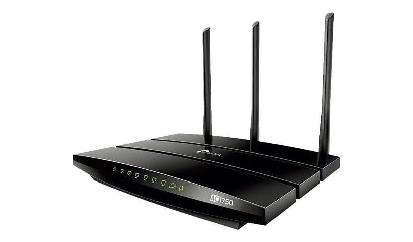 TP-LINK Archer C7 AC1750 Dual Band Wireless AC Gigabit Router, 2.4GHz 450Mbps+5Ghz 1350Mbps, 2 USB Ports, IPv6, Guest