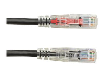 Black Box GigaTrue 3 CAT6 550-MHz Lockable Patch Cable (UTP) - Black - patch cable - 10 ft - black
