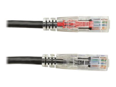 Black Box GigaTrue 3 CAT6 550-MHz Lockable Patch Cable (UTP) - Black - patch cable - 25 ft - black