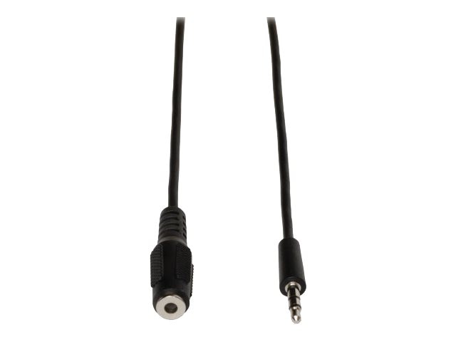 Main image 1 for Eaton Tripp Lite Series 3.5mm Mini Stereo Audio Extension Cable for Speakers and Headphones (M/F), 6 ft. (1.83 m) -
