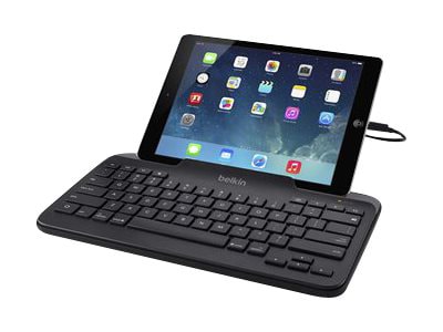 Belkin Wired Keyboard with Tablet Stand - Lightning Port - Tablet Accessories - Full Size Keycaps