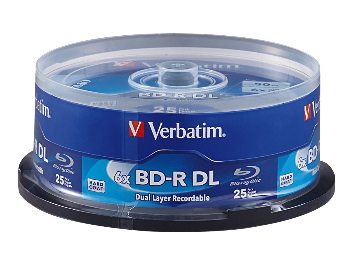 Verbatim - BD-R DL x 25 - 50 Go - support de stockage