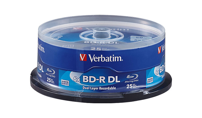 Verbatim - BD-R DL x 25 - 50 Go - support de stockage