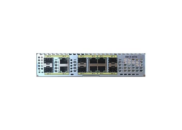 Cisco SM-X-6X1G Gigabit Ethernet Service Module - expansion module