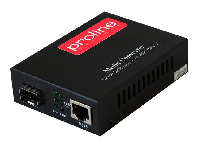 Proline - fiber media converter - GigE