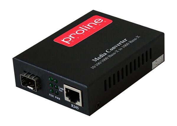 Proline - fiber media converter - GigE