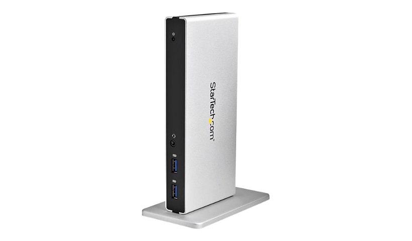 StarTech.com Dual-Monitor USB 3.0 Docking Station - DVI Outputs - Mac & Windows - DVI to VGA & DVI to HDMI Adapters
