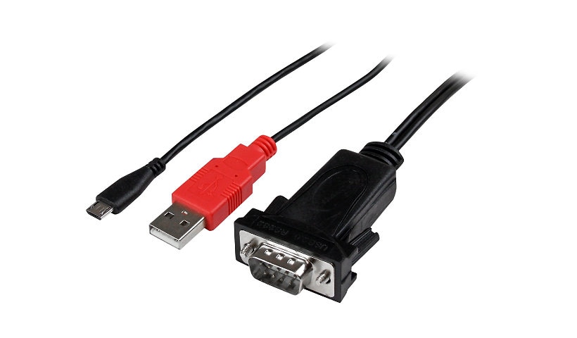 StarTech.com Micro USB to RS232 Serial Adapter for Android w/ USB Charging