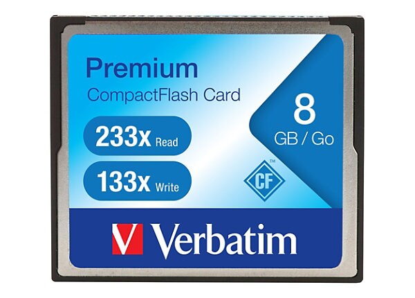 Verbatim Premium - flash memory card - 8 GB - CompactFlash