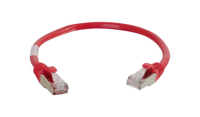 C2G 2ft Cat6 Ethernet Cable - Snagless Shielded (STP) - Red - patch cable - 61 cm - red